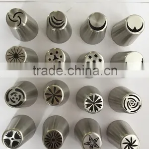 Stainless Steel Cake Decorating Tips Tool Nozzles Russia Nozzles Tips 12pcs per Set thumbnail-2