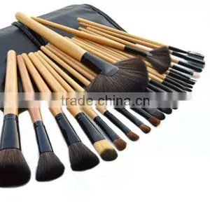 24pcs Wooden Color Lowest Price Private Label Makeup Brushes thumbnail-2