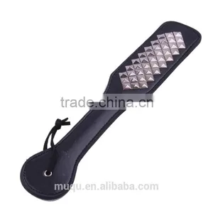 2015 Fashion Adult Novelty Toy Sex Products Spanking Rivet Leather Paddle thumbnail-1