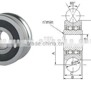 Bearing LFR5308-50 NPP LFR Guide Wheel/track Roller Bearing thumbnail-1
