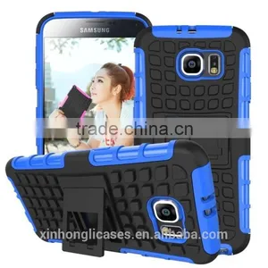 High Quality 2 in 1 PC + TPU Heavy Duty Shockproof Case Cover For Samsung S6 thumbnail-3