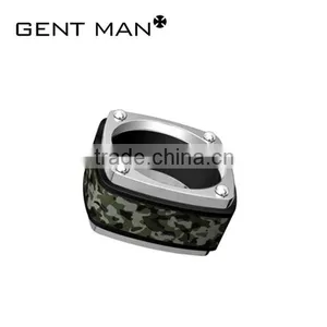 New Design Ladies Finger Ring Cool Girl Unique Camoflage Pattern Fancy Stainless Steel Man's Ring thumbnail-6
