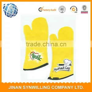 LOGO Printed Double Cotton Oven Mitt Print Souvenir Heated Gloves thumbnail-6