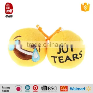 Hot Sale Customized Soft Plush Whatsapp Emoji Keychain Toy Supplier China thumbnail-2
