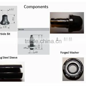 Asphalt Concrete Cemented Carbide Road Pick thumbnail-1