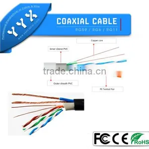 UTP Cat5 4pairs Core Lan Cable and 2C Power Cable thumbnail-4