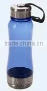 Promotional Plastic Bottle 500ml Ble Color Mug With Steel Lid thumbnail-1