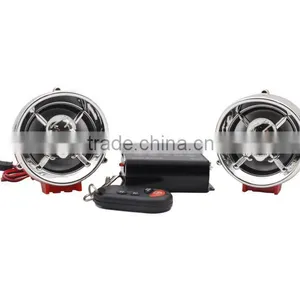 12V Waterproof Mini Multifunction Motorcycle Audio Amplifier FM Radio USB MP3 Alarm thumbnail-1
