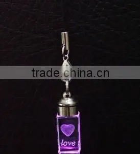 2016 Fashion and Mini 3d Laser Engraving Crystal Keychain With Personal Logo thumbnail-1
