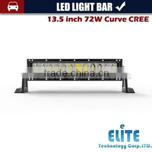 13.5 Inch 72w Offroad Curve Led Light Bar for Trucks Jeep thumbnail-1