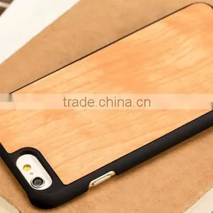 Wholesale Phone Case Made of Cherry Wood and PC Cell Cover for IPhone 6s thumbnail-3
