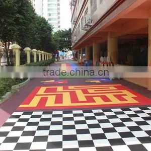 Eco-friendly Anti-slip/Anti-agging/Waterproof Plastic Suspended Plastic Modular Interlocking Flooring Tiles for Kindergarten thumbnail-1