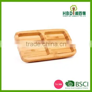 Hot Selling Fashion Bamboo Food Dish Sauce Boat thumbnail-1