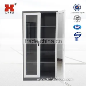 Xinhui Office Furniture Use Swing Door Steel Cupboard ,metal File Cabinet,glass Door Cabinet thumbnail-2