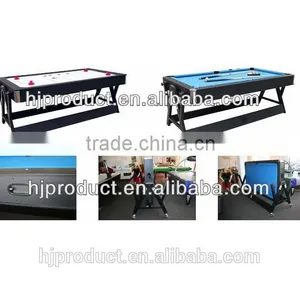 Hot Selling 7' Modern Stylish 2 in 1 Multi Games Table With Factory Promotion. Air Hockey Table, Pool Table. thumbnail-2