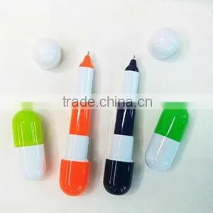 Pill Shape Telescopic Mini Ball Pen for Promotion thumbnail-1