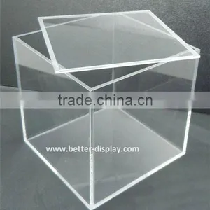 Custom Clear Acrylic Boxes With Lids thumbnail-1
