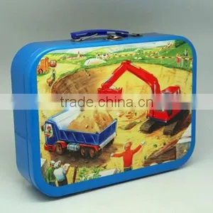 Small Rectangle Cute Metal Luch Tin Box for Child thumbnail-5