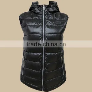 2017 Women Classic Black Outerwear Cotton Padded Down Vest/winter Jacket/down Jacket thumbnail-5