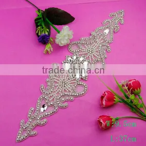 2015 Hot Selling Rhinestone Strass Applique for Wedding Bridal Decoration thumbnail-1