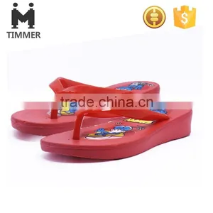 HOT Seeling Flip Flops Slippers Beach Shoes With Red Cartoon Figure thumbnail-1