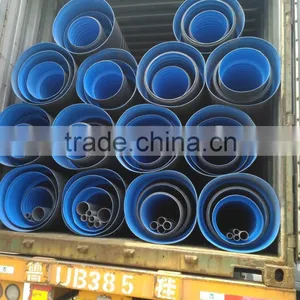 DWC Drainage Pipe HDPE Double Wall Corrugated Pipe SN4 SN8 thumbnail-3