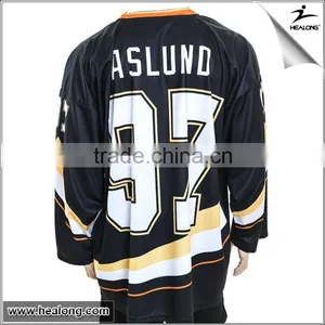 100%polyester Comfortable Italian Printed Free Design Youth Ice Hockey Jersey thumbnail-2