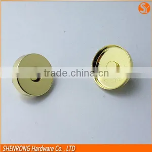 Bags Accessories 18mm Full Cover Round Metal Magnetic Snap Button Gold Color thumbnail-6
