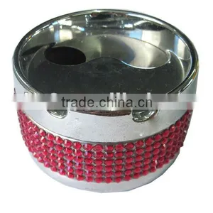 Metal Ashtray With Spin Cover thumbnail-1