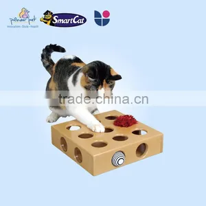 Pick and Play Toy Box With 2 Toys/ Wooden Cat Toys/ Pet Furniture thumbnail-3