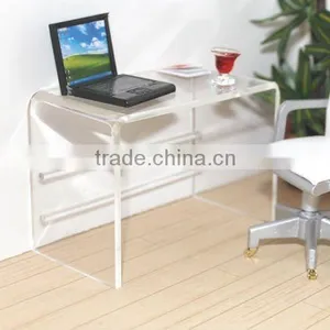 Clear Acrylic Computer Desk thumbnail-1