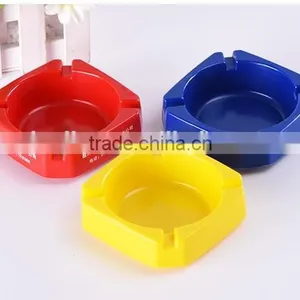 Bulk Stocked Custom Logo Coloreful Plastic Ashtrays (XJHL53) thumbnail-1