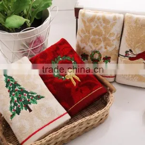 2015 Cotton Embroidery Christmas Pattern Baby Face Towels thumbnail-1