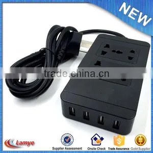 4 Port Usb Charger for Outdoor/ Multiple Portable Socket Outlet for Travel thumbnail-6