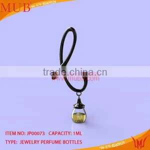 Glass Jewelry 'L' Shape Necklace Glass Bottle thumbnail-1