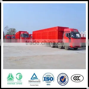 3 Axle Strong Box Semi Trailer , Van Semi Trailer , Grain Transport Truck Trailer thumbnail-4
