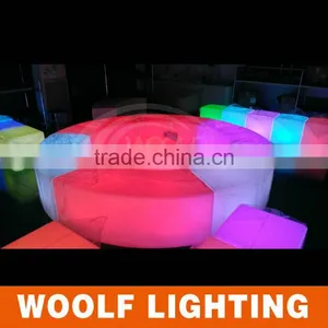 Hot Sale LED Curved Chair Snake Bar Chairs for Nightclubs thumbnail-4