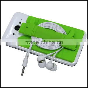 Multi-functional Silicone Cable Winder With Phone Stand thumbnail-3