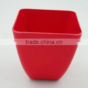 Square Bamboo Fiber Decorative Flower Pots thumbnail-3