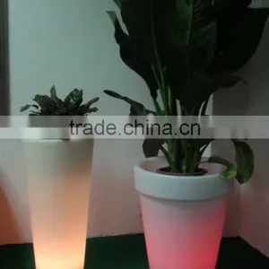 FO-9520 LED Tapered Round Garden Colorful Floral Pot Supplier thumbnail-2
