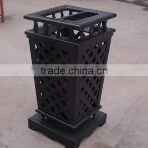 Arlau Outdoor Park Metal Waste Bin thumbnail-2
