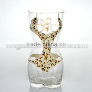 Woman Shape Hand Painted Beer Glass Cooler thumbnail-1
