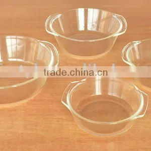 Pyrex Glass Casserole With Cover, Round Glass Ovenware,Oven Dish thumbnail-1