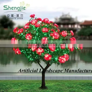 Large Size High Simulation Peony Flower Led Bonsai,flower Led Lighted Tree thumbnail-1
