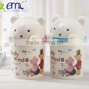 0260 Plastic Kitty Kitchen Trash Can With Lid thumbnail-1