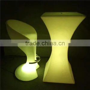 Modern Commercial Fashion Colorful Waterproof LED Stool for Bar Footrest With 16 Colors Change thumbnail-6