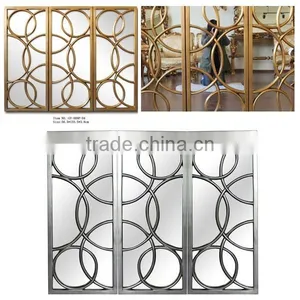 Modern PU Antique Gold Decorative Wall Mirror GY-009P-04 thumbnail-3