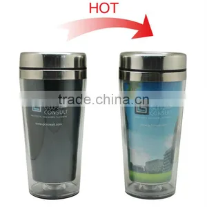 Top Quality Stainless Steel Double Wall Water Bottle With Magic Design thumbnail-1