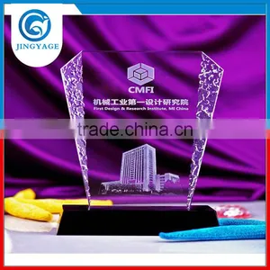 Jingyage Customized 3d Laser Engraving Strategic Cooperative Enterprise Crystal Trophy Award Cooperative Enterprise Souvenir thumbnail-1