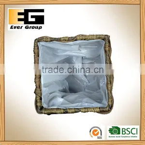 Plastics Rattan Garden Plant With Pvc Lining Square Basket thumbnail-3